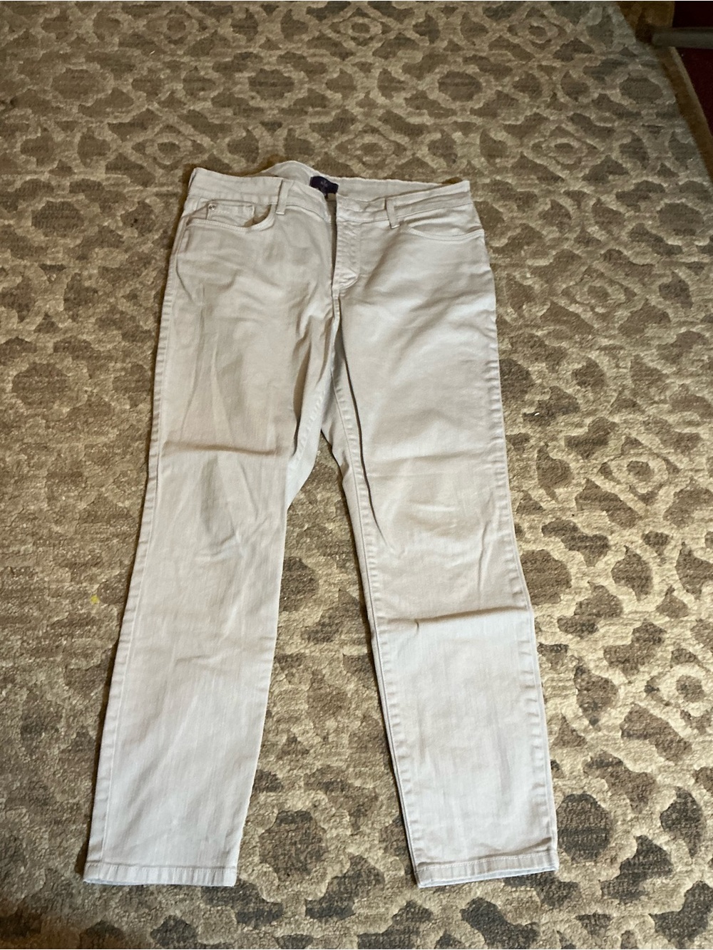 NYDJ Clarissa Ankle Jeans in Light Beige